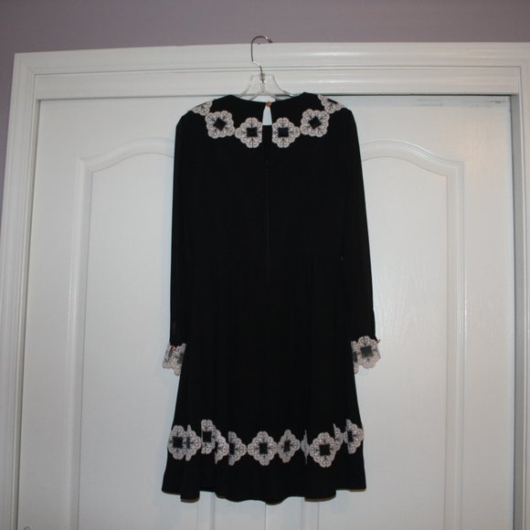 Ted Baker Avianah Lace Trim Fit & Flare Dress - Picture 5 of 7